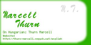 marcell thurn business card